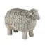 Figurine 1 pièce en forme de mouton au fini blanc patiné et gris-874324198