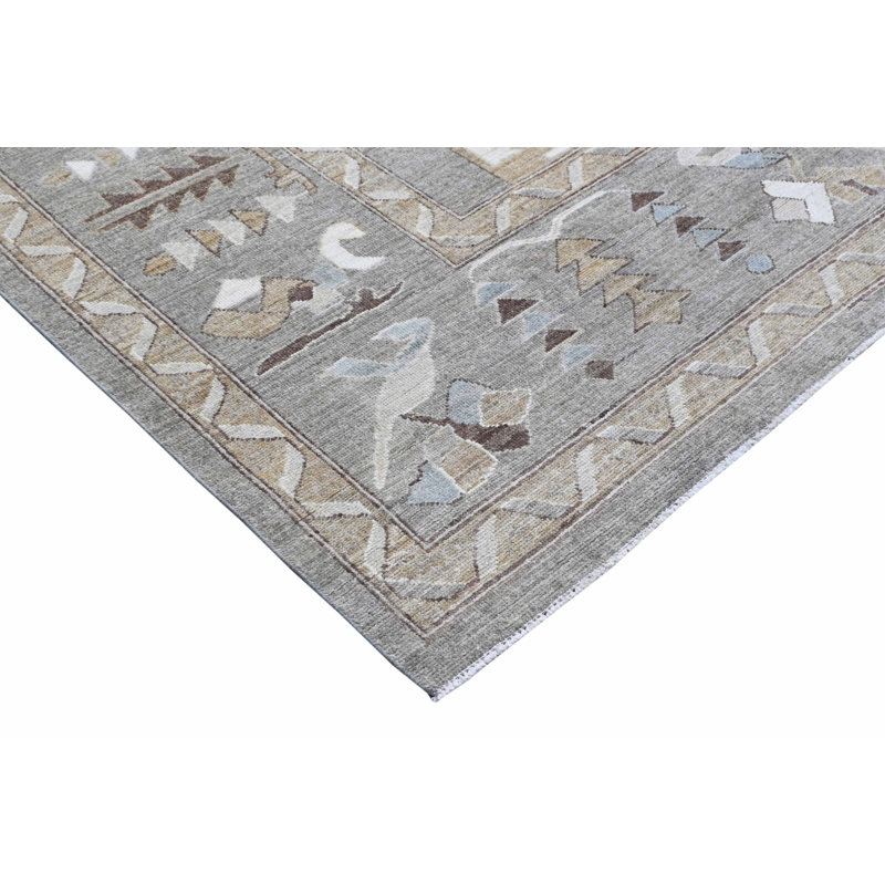 Oushak One-of-a-Kind Rectangle 8'10" X 11'9" Hand Knotted Area Rug