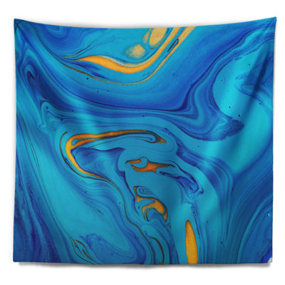 Tapisserie mélange de peinture en acrylique bleu ciel