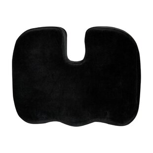  FOMI Extra Thick Firm Coccyx Orthopedic Memory Foam Seat Cushion, Black Large Cushion for Car or Truck Seat, Office Chair, Wheelchair