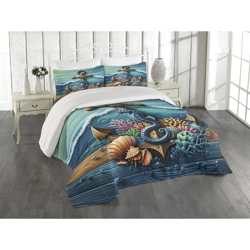 Polyester Coverlet, Queen Coverlet + 2 Standard Shams