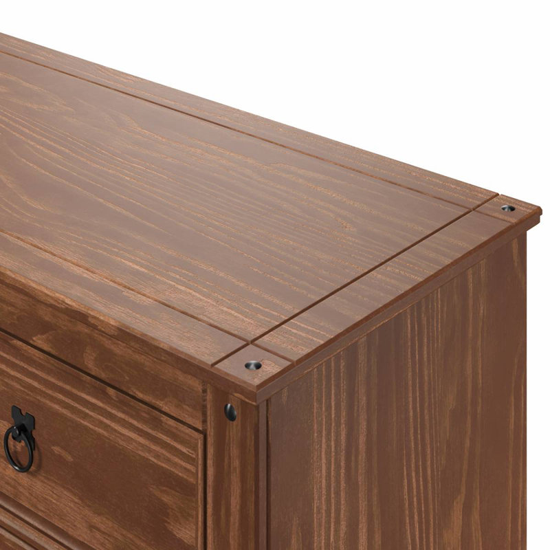 Ahanna 52.36'' W 6 - Drawer Dresser, Mahogany