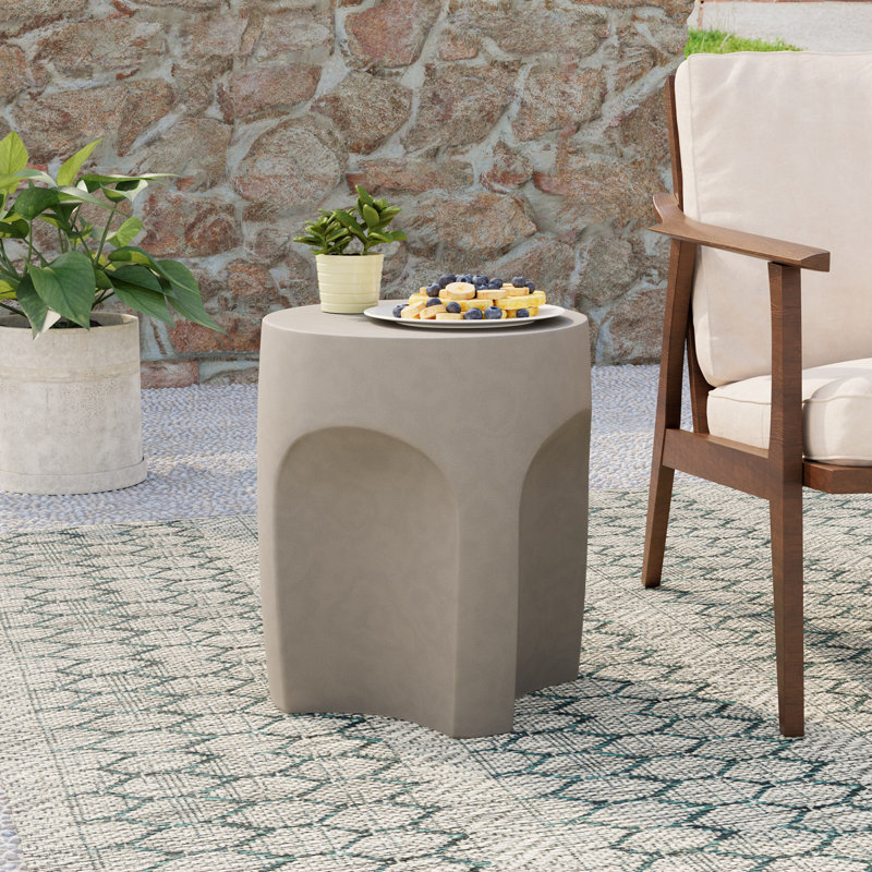 Table d'appoint d'extérieur, Set of 2, Gris