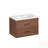 Reddish Wall Mount Bathroom Vanity With Soft-Close Drawers, Durable And Elegant Design