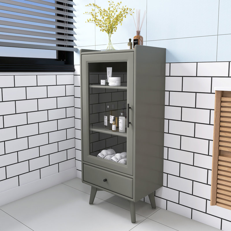 20 po X P 14 po P x 46 po H Armoire à linge, Gris