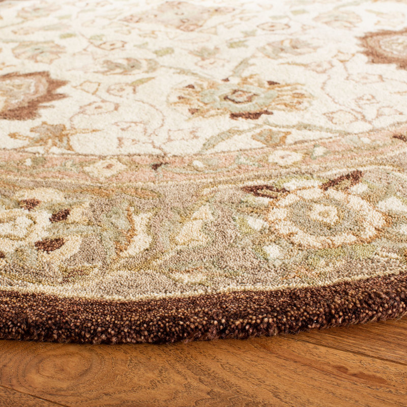 Tingley Hand Tufted Wool Oriental Rug, Round 8'