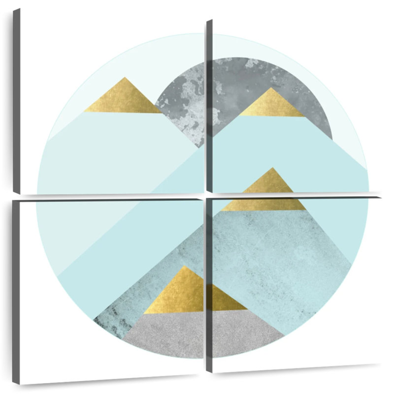 Avery Turquoise Gold Mountains, H 26 po x l 26 po