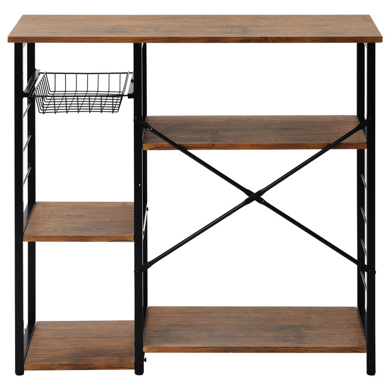 Fleischman Kitchen Island, Brown