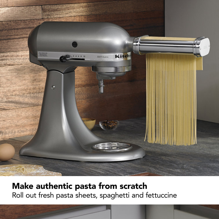3 Types Pasta Roller Cutter Attachment Set for KitchenAid Stand Mixers Pasta  Sheet Roller , Spaghetti Cutter, Fettuccine Cutter