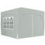 3x3m Pop-Up Gazebo Shelter with Accessories Dark Grey-135726313-135726316