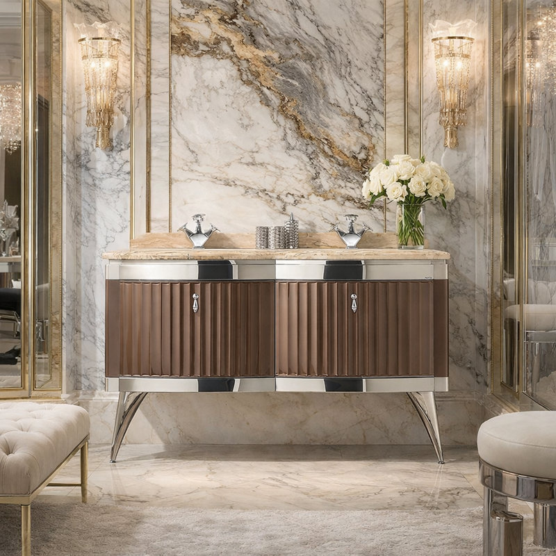 53'' W Double Bathroom Vanity Base