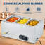 Chauffe-plat commercial 1500 W à 3 casseroles (1/3), chauffe-plat électrique en acier inoxydable pour la restauration, le restaurant, l'hôtel et le banquet
