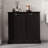 Two-Compartment Tilt-Out Laundry Sorter Cabinet-Black