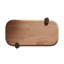 Table basse rectangulaire en noyer de 51 po avec pieds contrastants