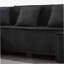 Canapé modulaire moderne en forme de U avec bande lumineuse à DEL RVB et 6 coussins, spacieux et confortable pour le salon, noir-1465390978