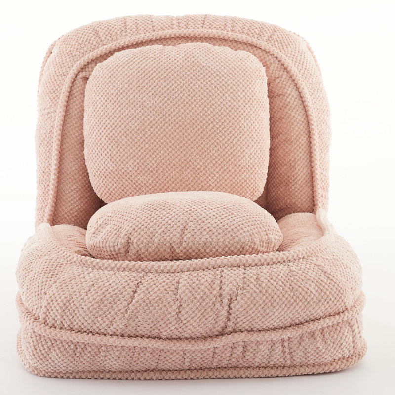 Comfortable 5 Adjustable Positions , Pink, For Bedroom Comfort Pink Living Area Couch, Positions, Metal Frame, Pink