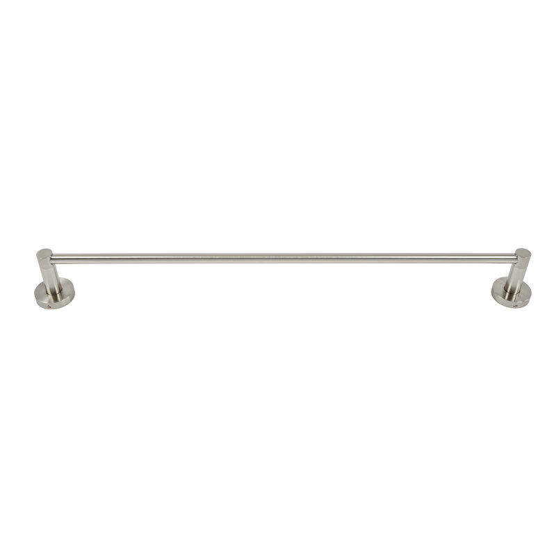 Barre à serviettes murale Venezia, H 1,89 po x L 24,76 po x P 2,76 po, Nickel brossé