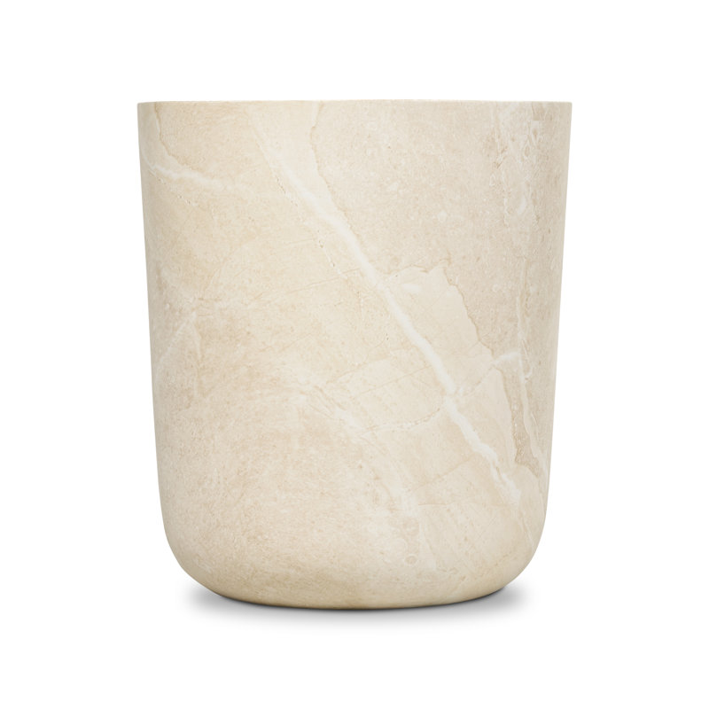 Labarre Concrete Side Table, Sandstone White