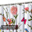 Rideau de douche transparent transparent, rideaux de douche pour la salle de bain avec 12 crochets-130015612