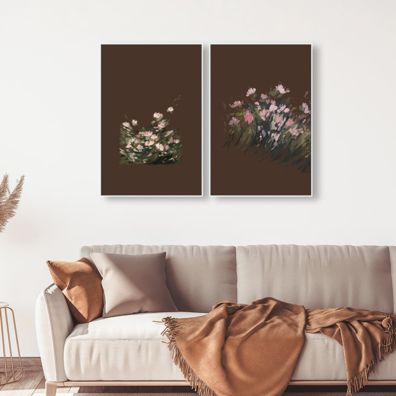 Secret Garden Set Set by Oliver Gal, 31"H x 46"W, White Floater Frame