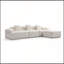 Canapé modulaire Modern Cloud, canapé en L avec repose-pieds, sans assemblage requis-1187371993-1187371996