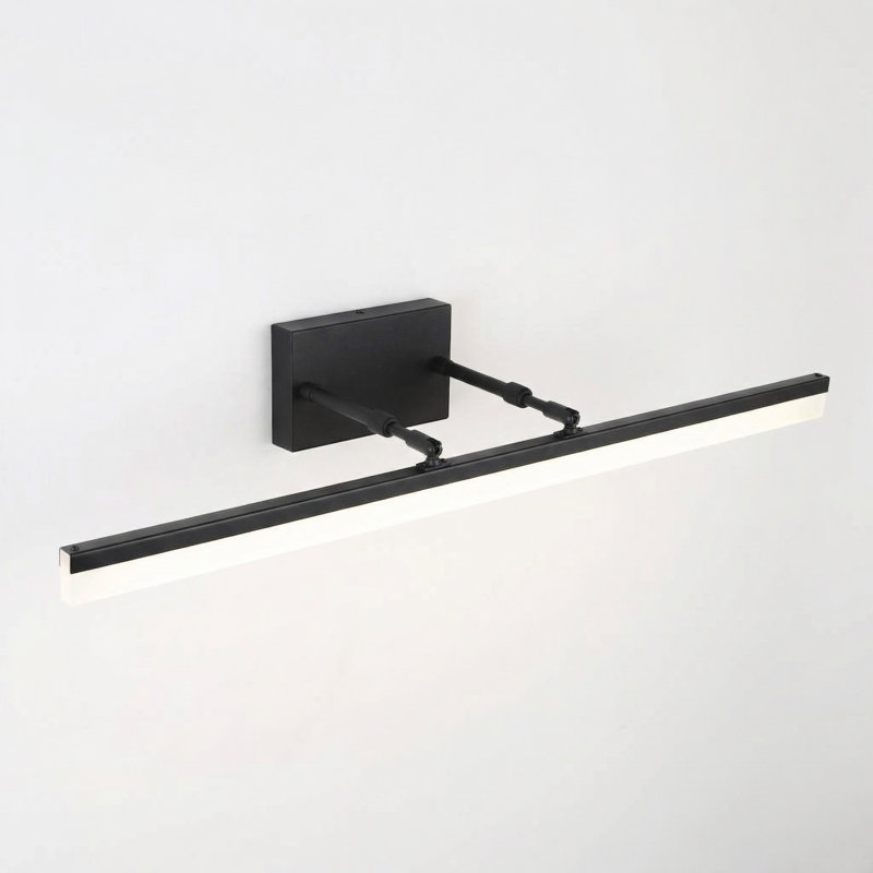 Barre d'éclairage à DEL à intensité variable pour meuble-lavabo, 5500K, 24,02 po de largeur, Noir mat