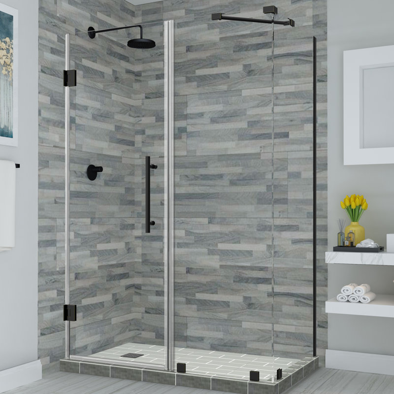 Bromley Frameless 41.25" x 72" Ractangle Hinged Shower Enclosure