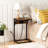 Ikeaka 23.6" End Table with Built-In Outlets