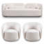 Divan moderne de luxe pour le salon, canapé confortable rembourré en molleton beige pour le bureau à domicile-918755667