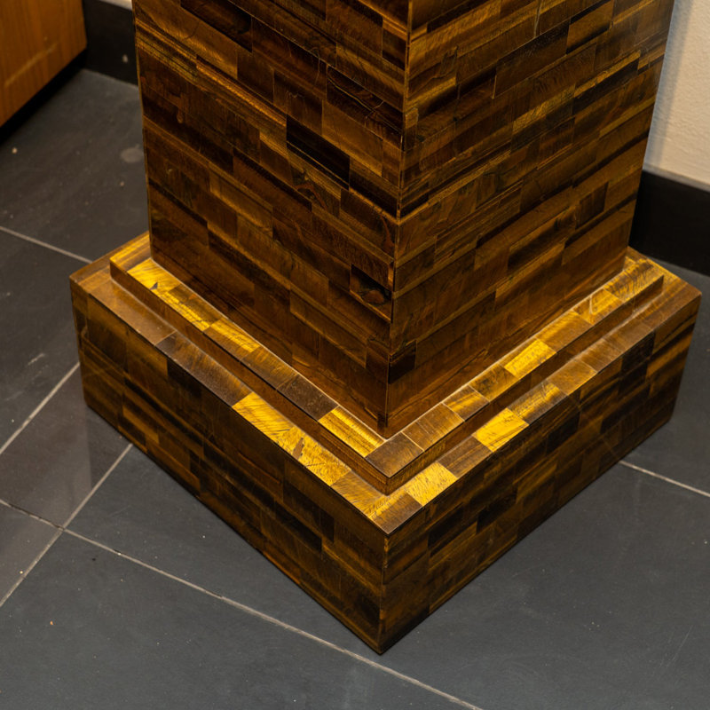 Large Genuine Polished Tiger's Eye (42.5") Pedestal