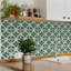 Carrelage mosaïque floral en vinyle 7 po x 7 po (ensemble de 24)