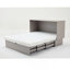 Cabinet Bed with Storage, Queen Bed ,Folding Foam Mattress & Oversized Drawers, Murphy Bed , Set of Sockets & USB Ports,Space-Saving Folding Murphy Bed-1566880692