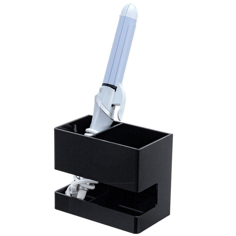 Acrylic 2 Compartment Hair Tool Holder