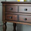 Console rétro en bois massif multifonctionnel