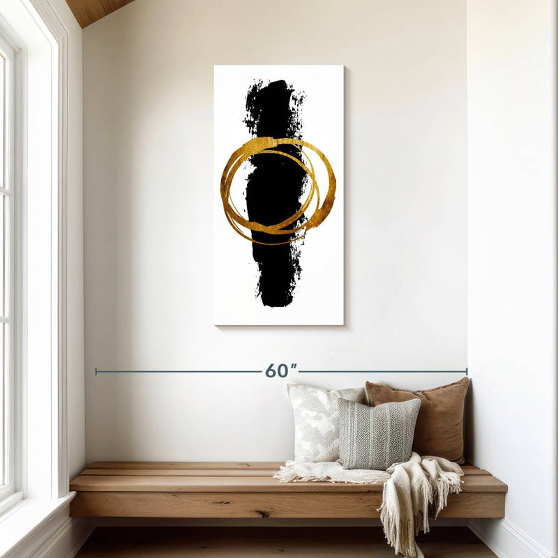 Circle And Line, 42" H x 21" W