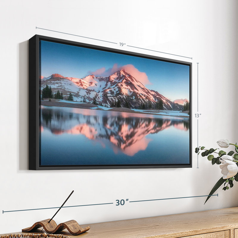 Impression sur toile South Sister Mountains, H 13 po x l 19 po