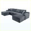 Canapé modulaire rembourré avec coussins Corduroy-1893284364