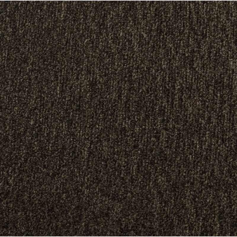 Upholstered L-Shaped Sectional Reversible, Dark Gray Polyester Blend