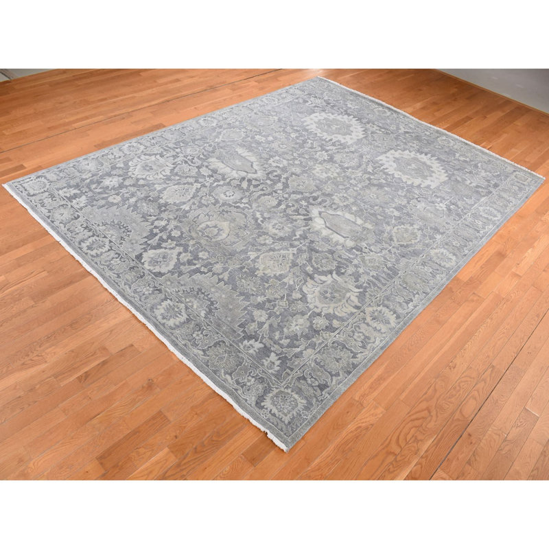 Tapis unique gris 9 pi x 12 pi 4 po Ude
