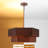 4-Light Dimmable Drum Chandelier