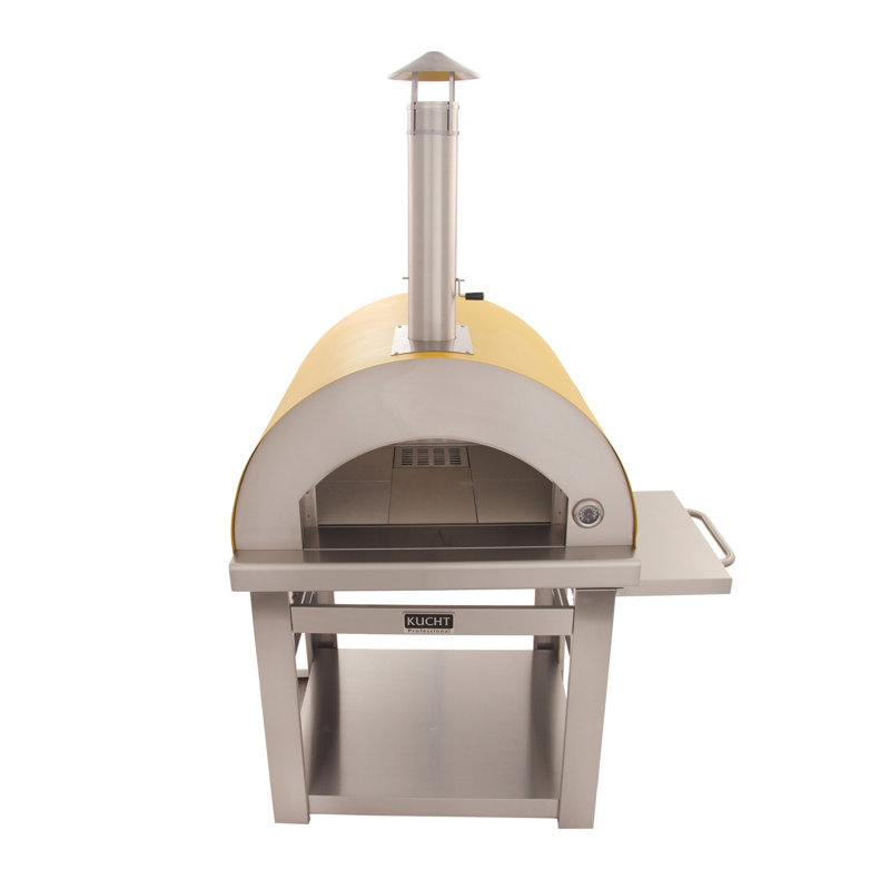 Outdoor Wood-Fired Pizza Oven, Yellow