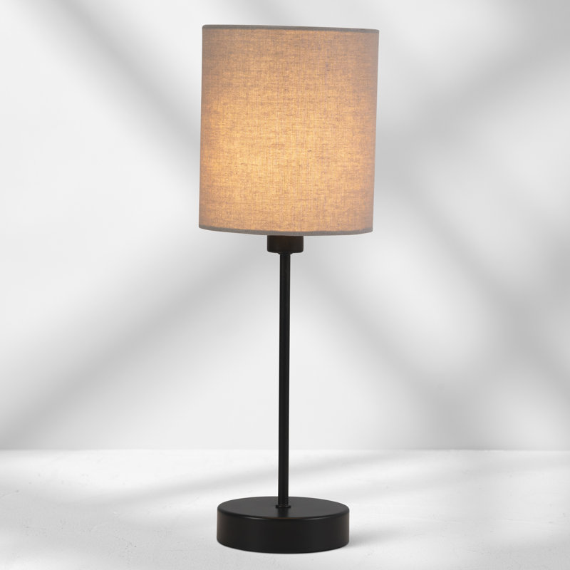 Metal Table Lamp, Grey