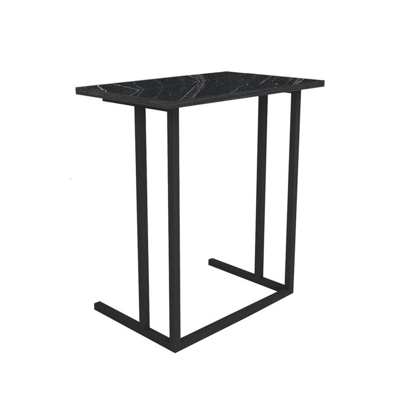 Ajda Rectangle 60cm L Computer Table, Black