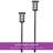 Solar Powered Integrated LED Aluminium Pathway Light Pack