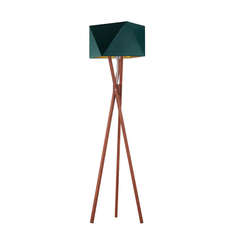 Ravi 150cm Tripod Floor Lamp, Green, Bronze
