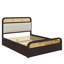 Grand lit plateforme en bois robuste avec lit gigogne et tiroirs de rangement-121545575