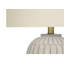 Lighting, H 24 po, lampe de table, résine crème, abat-jour ivoire / crème, transitionnel