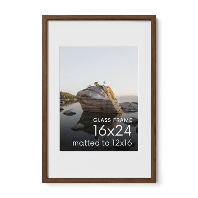 Cadre photo en bois massif avec verre