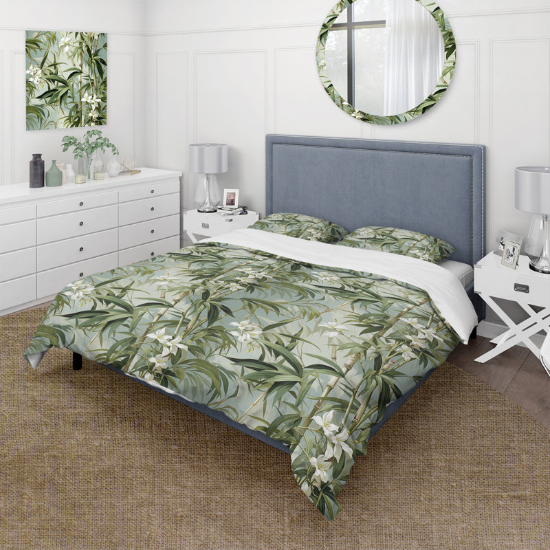 Ensemble de housse de couette Bamboo Elegance, Housse de couette simple + 1 taie décorative stan