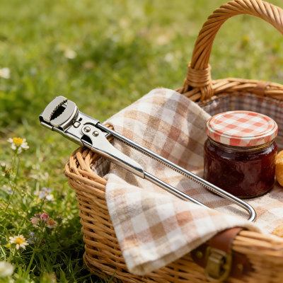 9" Stainless Steel Jar Opener, Adjustable Bottle & Can Opener